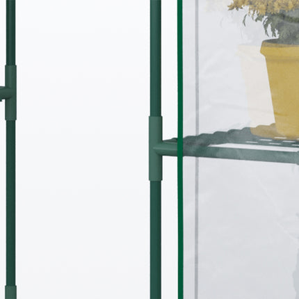 Průchozí skleník na rajčata, 6 polic, 142x73x195cm
