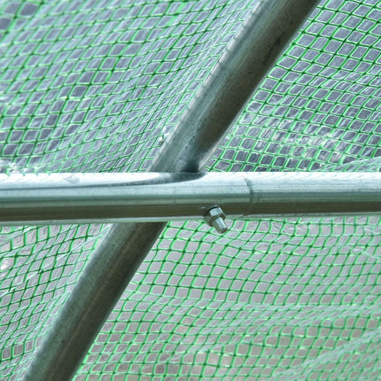 Greenhouse tunnel with window, 590x300x200 cm, Green