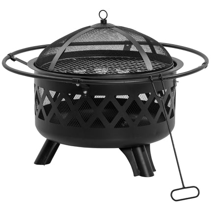2v1 ohniště a gril s jiskrovou ochranou Ø82 Cm