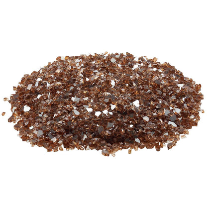 Fire Pit Glass, 10 lb 1/4-Inch Reflective Copper