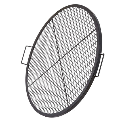 Fire Pit Grill Grate, 36 Inch Round Steel with Handle