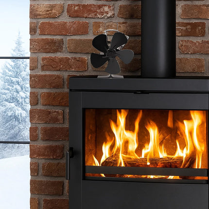 Krbový ventilátor, 5 lopatek, poháněný teplem