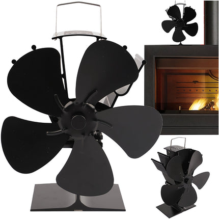 Krbový ventilátor, 5 lopatek, poháněný teplem