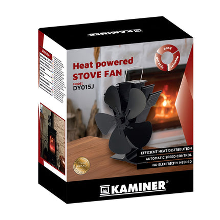 Krbový ventilátor, 5 lopatek, poháněný teplem
