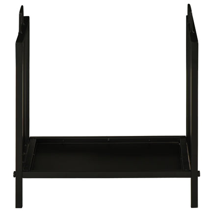 Wood stand with handle, Heavy Duty Metal, Black, 50 kg