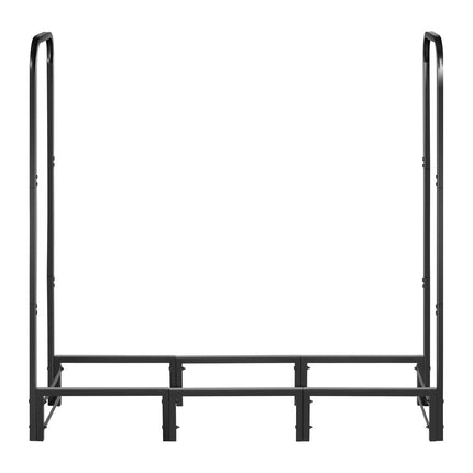 Firewood Rack With Waterproof Cover, 4 Ft Steel, 1/4 Cord