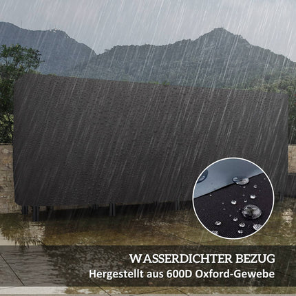 Stojan na dřevo, 0.67 m³, s taškou na nošení a krytem, kovový rám, až 200 kg, 240 x 36 x 99 cm, černý