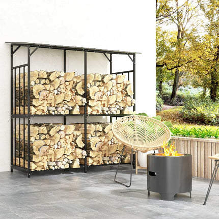 Dřevěný úložný box s víkem venkovní - 1.17 m³, nosnost 100 kg
