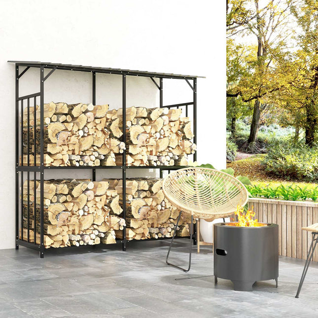 Dřevěný úložný box s víkem venkovní - 1.17 m³, nosnost 100 kg