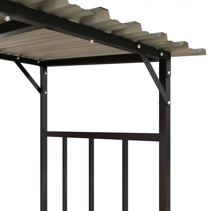 Dřevěný úložný box s víkem venkovní - 1.17 m³, nosnost 100 kg