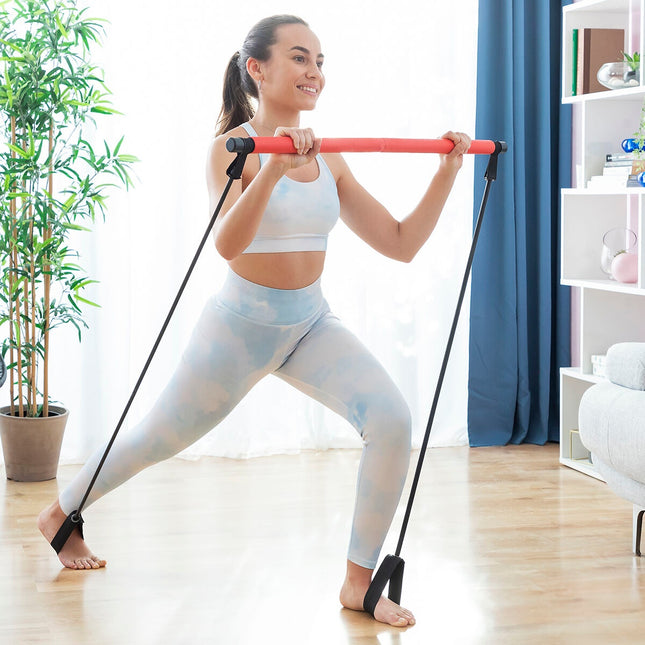 Fitness tyč s odporovými gumami a cvičebním průvodcem Resibar InnovaGoods