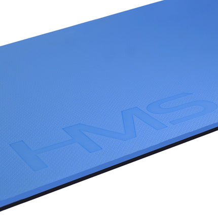 Fitness podložka, modro-černá, protiskluzová, tloušťka 6mm