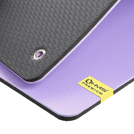 Fitnessmatte EVA, 120x60cm, 15mm, Violett-Schwarz