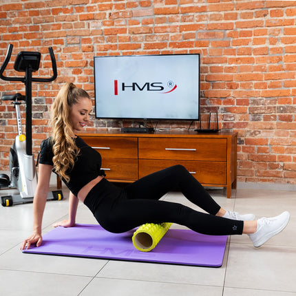 Fitnessmatte EVA, 120x60cm, 15mm, Violett-Schwarz