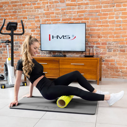 Fitness podložka, světle šedo-černá, 120x60cm, EVA 15mm