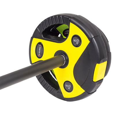 Činková sada body pump, 20 kg, nastavitelná závaží