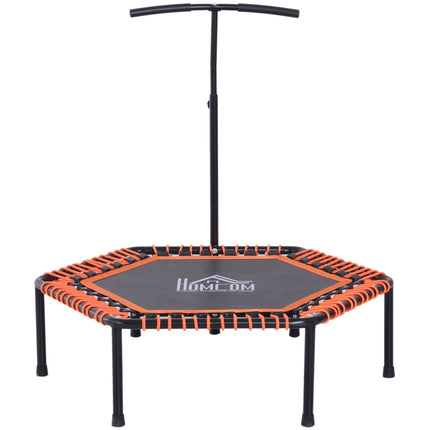 Fitness trampolína na jógu, ocelový rám, černo-oranžová