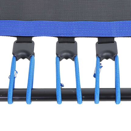 Fitness trampolína na jógu, Ø105x26 cm, modrá ocel