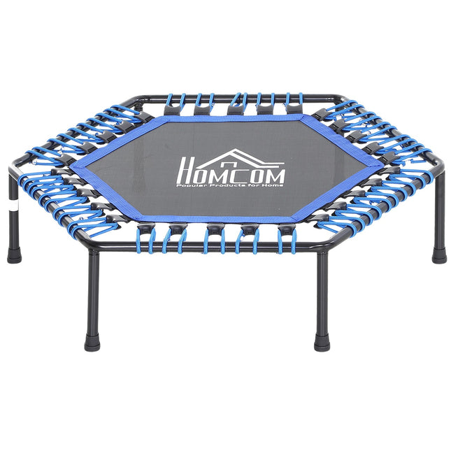 Fitness trampolína na jógu, Ø105x26 cm, modrá ocel