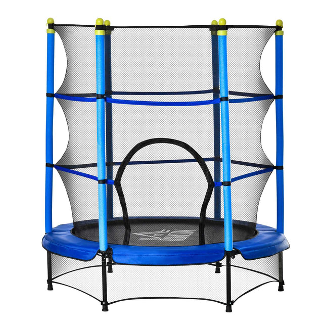 Dětská fitness trampolína s ochrannou sítí, Ø140 cm, nosnost 45 kg