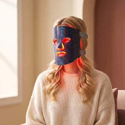 Fitpaddy FitMask Glam LED Face Mask with 88 LEDs, 3 Wavelengths, 4 Programs