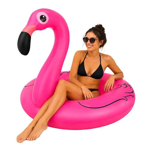 Flamingo Inflatable Ring 102cm – Durable PVC Pool Float