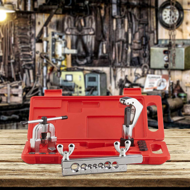 Flaringgereedschap met pijpsnijder
