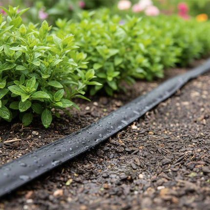 Flat Drip Hose for Hedges and Beds, Water-Saving