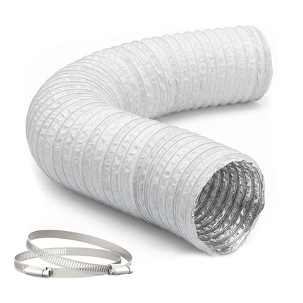 Flexibilní odsávací hadice bílá, 5m x 100mm, PVC a hliník