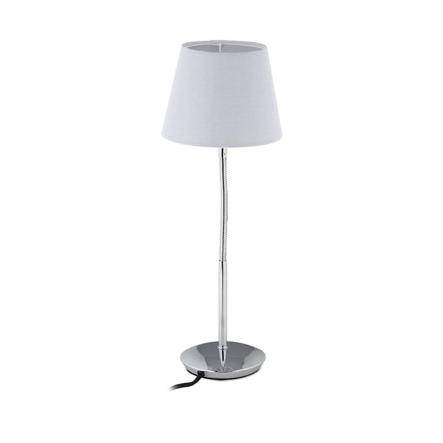 Flexibilní stolní lampa s textilním stínidlem
