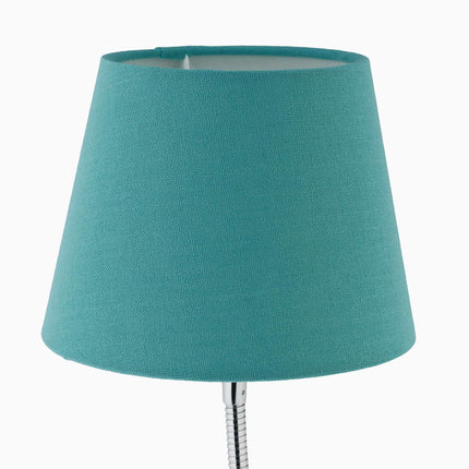 Flexibilní stolní lampa s textilním stínidlem