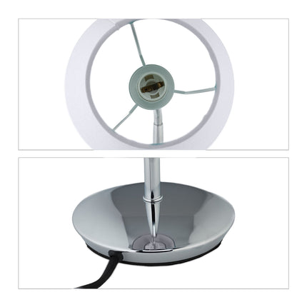 Flexibilní stolní lampa s textilním stínidlem