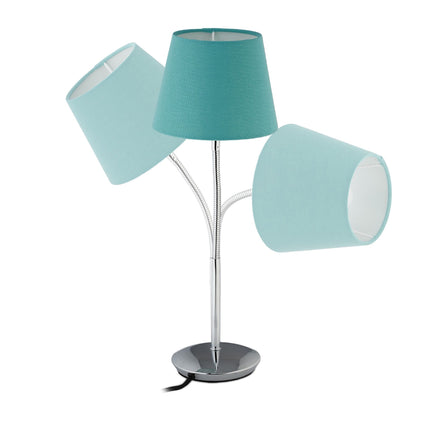 Flexibilní stolní lampa s textilním stínidlem