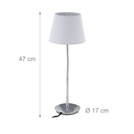 Flexibilní stolní lampa s textilním stínidlem