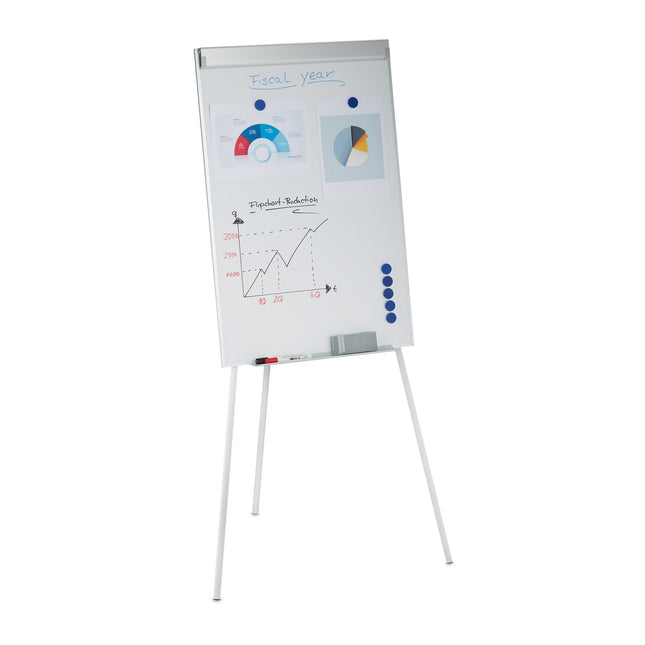 Flipchart Whiteboard met papierhouder, magnetisch oppervlak