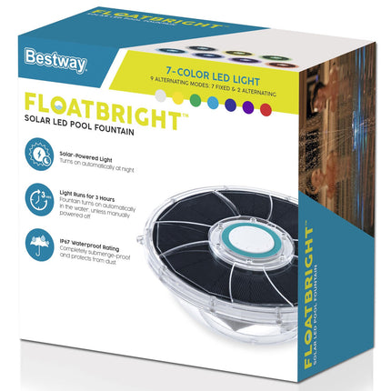 Solární LED fontána do bazénu FloatBright