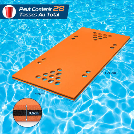 Plovoucí podložka na beer pong, 5.5 ft x 35.5 in, XPE