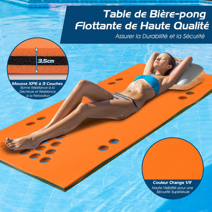 Plovoucí podložka na beer pong, 5.5 ft x 35.5 in, XPE