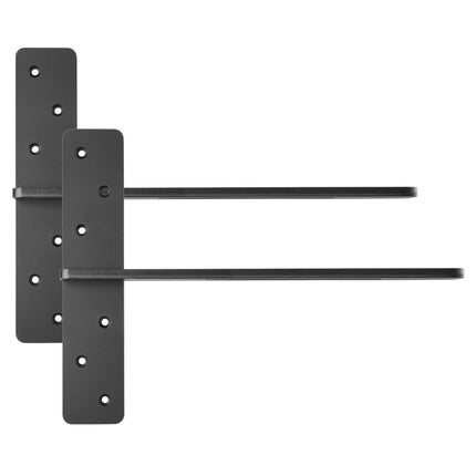 Floating Shelf Brackets, T-Shaped Steel, 16 in, 2-Pack, 200 lb