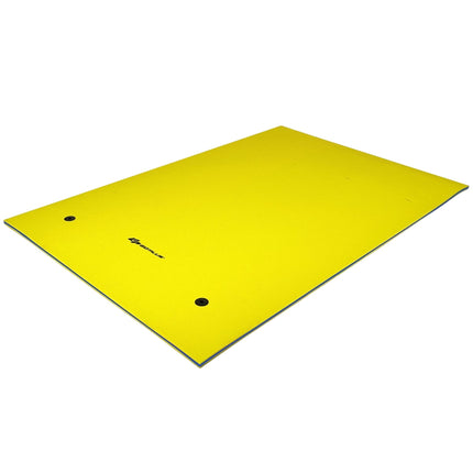 Plovoucí podložka na vodu – 270x180x3.5cm, žlutá/modrá