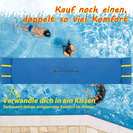 Floating Water Mat, Durable XPE Foam, 213x67 cm, Blue