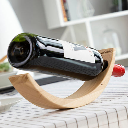 Dřevěný levitující stojan na láhev vína Woolance InnovaGoods