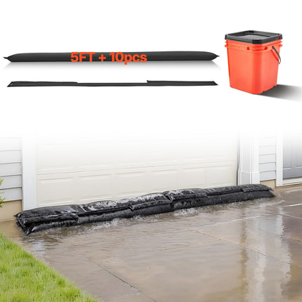 Flood Barrier Bags, 10 Pack, 1530 x 210 mm, Reusable