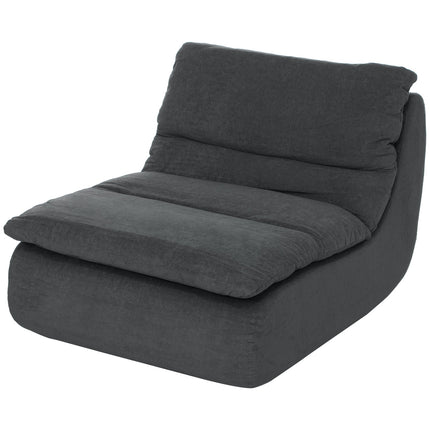 Gray floor chair - Ultra-High Density Foam, washable cover
