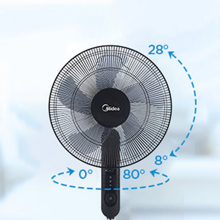 Podlahový ventilátor, 3 rychlosti a dálkové ovládání, černý