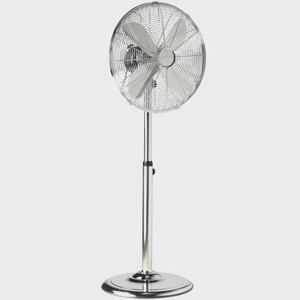 Podlahový ventilátor 40cm kovový, 3 rychlosti, oscilace, nastavitelný