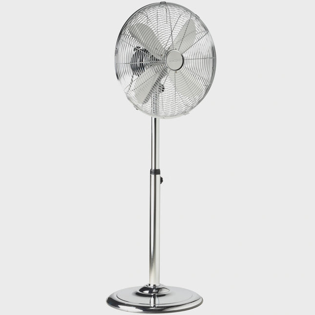 Podlahový ventilátor 40cm kovový, 3 rychlosti, oscilace, nastavitelný
