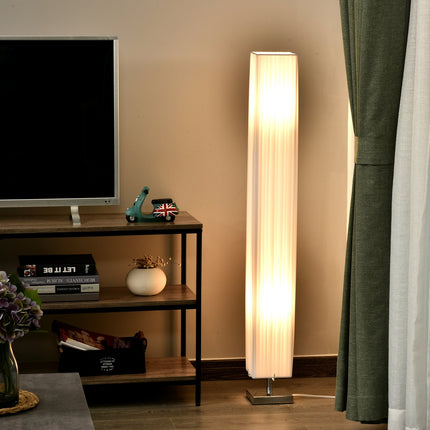 Modern floor lamp, white stainless steel, E27 socket