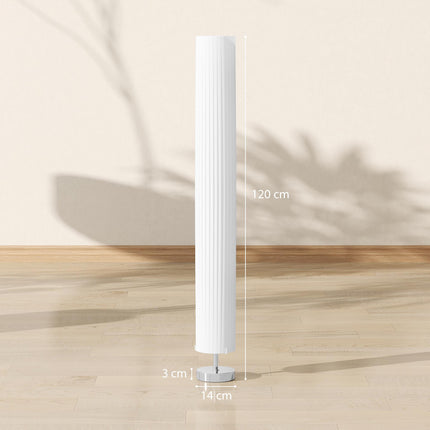 Stojací lampa, nerezová ocel, patice E27, 120 cm