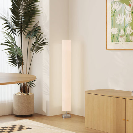 Stojací lampa, nerezová ocel, patice E27, 120 cm